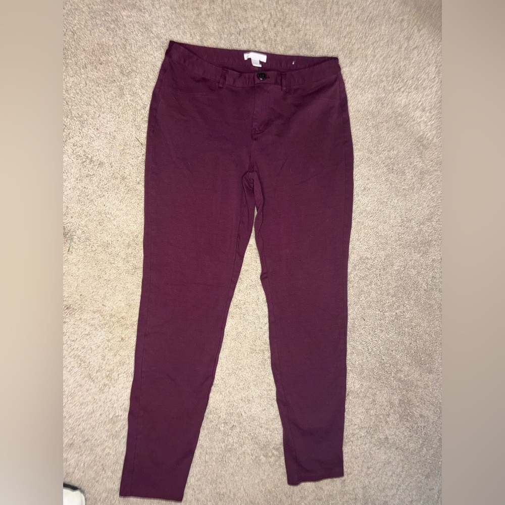 Women’s Sz 10 Lauren Conrad Purple Slim Fit Pants
